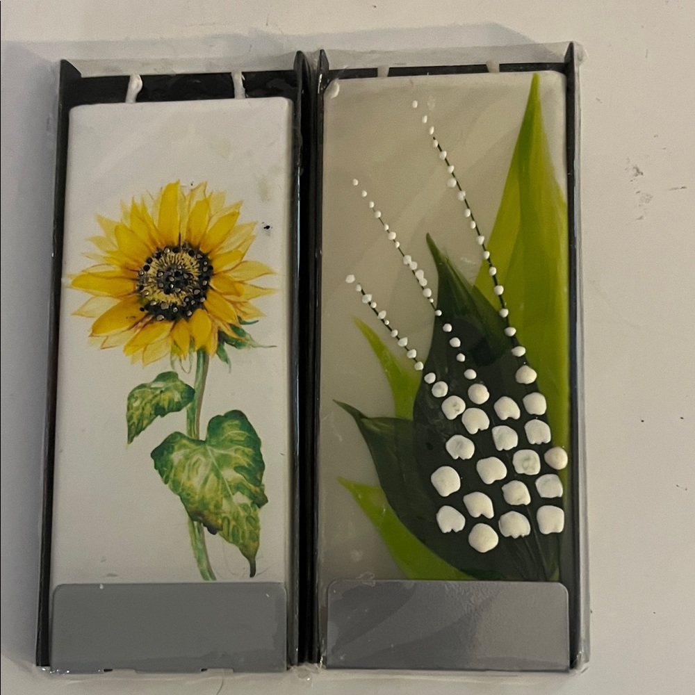 Floral Decorative Candle Panels